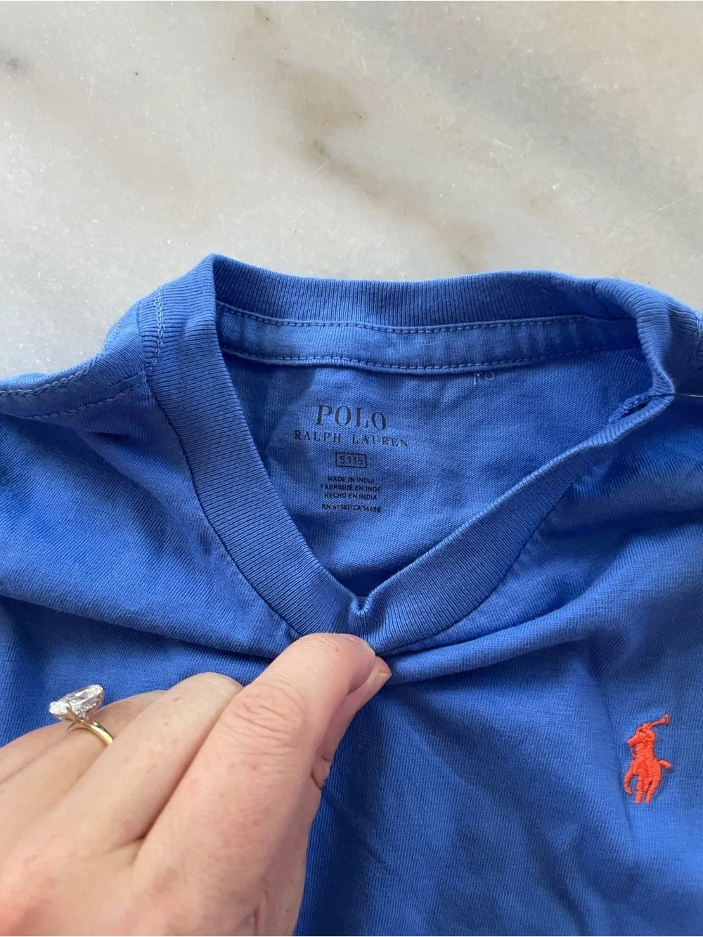 NWT Polo by Ralph Lauren Boys' Blue Crewneck Tee with Logo